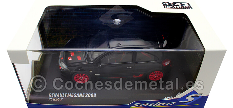 2008 Renault Megane RS R26-R Negro Metalizado/Negro 1:43 Solido S4310206