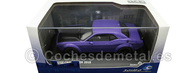 2008 Dodge Challenger SRT Demon V8 6.2L Violeta Metalizado 1:43 Solido S4310302