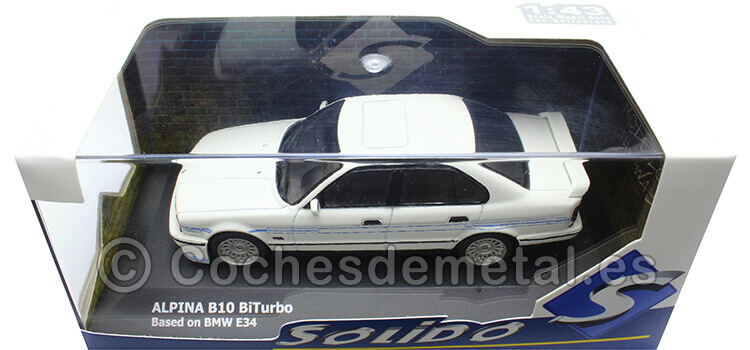 1994 Alpina B10 BiTurbo Basado en BMW E34 Blanco Alpina 1:43 Solido S4310404