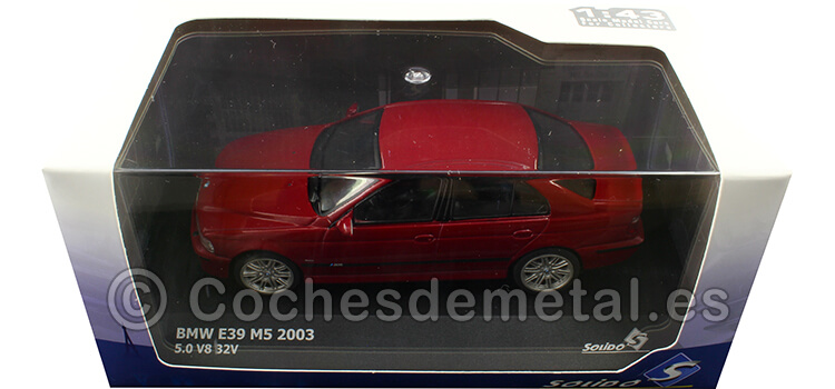 2003 BMW E39 M5 5.0 V8 32V Rojo Imola 1:43 Solido S4310504