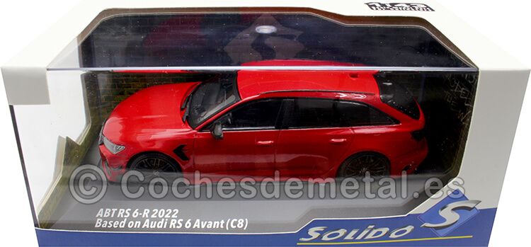 2022 ABT RS6-R Basado en Audi RS6 (C8) Misano Red 1:43 Solido S4310706