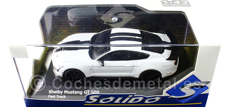2020 Ford Shelby Mustang GT500 Fast Track Blanco/Negro 1:43 Solido S4311503
