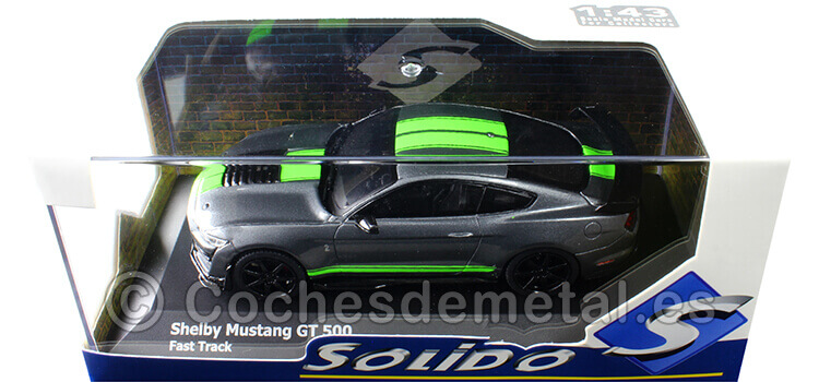 2020 Ford Shelby Mustang GT500 Fast Track Grafito/Verde 1:43 Solido S4311504