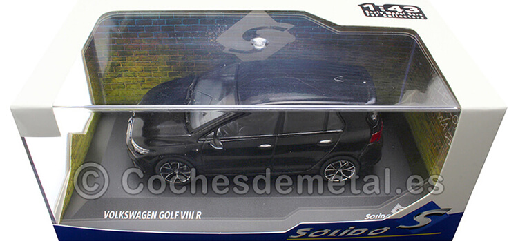 2022 Volkswagen VW Golf VIII R 2.0 TSi Negro Perla 1:43 Solido S4311803