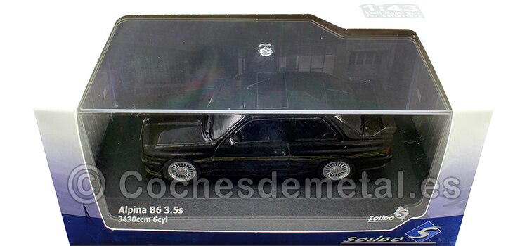 1989 BMW Alpina B6 3.5S (E30) Negro Diamante 1:43 Solido S4312002