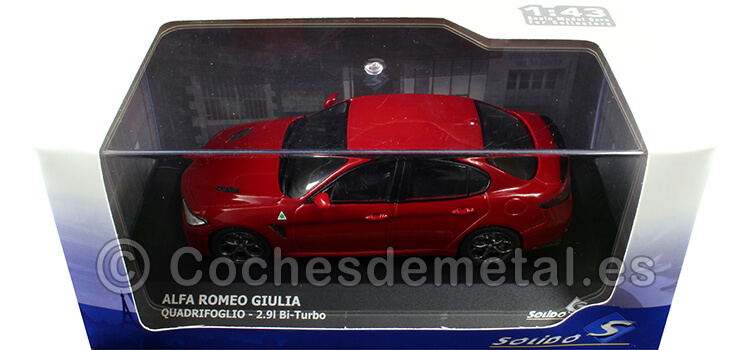 2019 Alfa Romeo Giulia Quadrifoglio Rojo Sólido 1:43 Solido S4313103