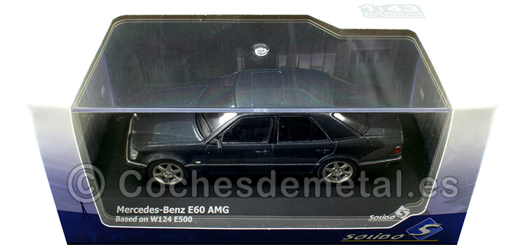 1994 Mercedes-Benz E60 (W124) AMG Negro Zafiro 1:43 Solido S4313201