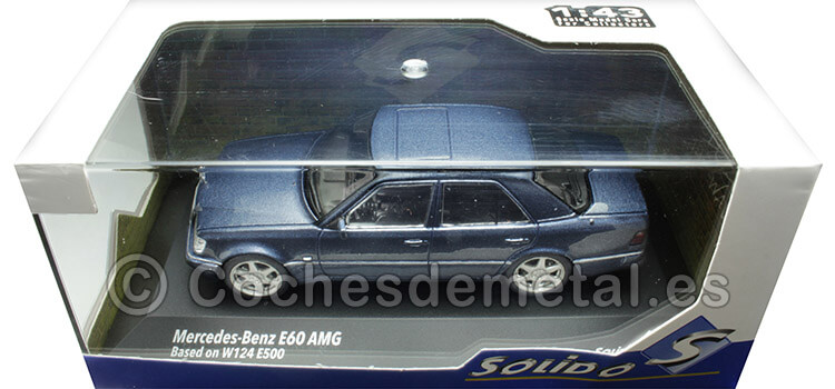 1994 Mercedes-Benz E60 (W124) AMG Azul Náutico 1:43 Solido S4313203