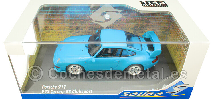 1993 Porsche 911 (993) Carrera RS Clubsport Azul 1:43 Solido S4313801