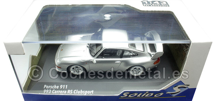 1993 Porsche 911 (993) Carrera RS Clubsport Plateado Polar 1:43 Solido S4313803