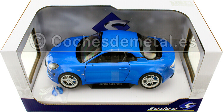 2018 Alpine A110 Pure Blue Alpine 1:18 Solido S1801604
