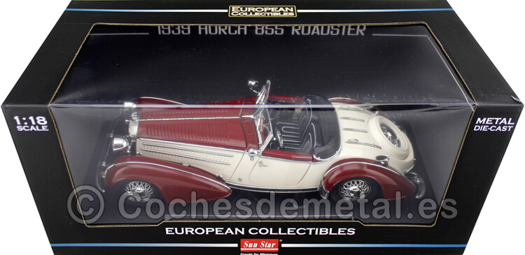 1939 Horch 855 Special Roadster Granate/Beige 1:18 Sun Star 2406