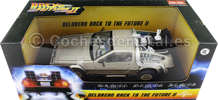 1989 DeLorean DMC 12 Regreso al Futuro II 1:18  Sun Star 2710F