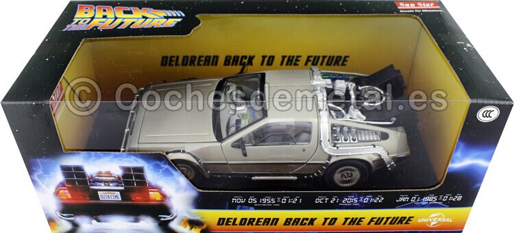 1985 DeLorean DMC 12 Regreso al Futuro I 1:18 Sun Star 2711F