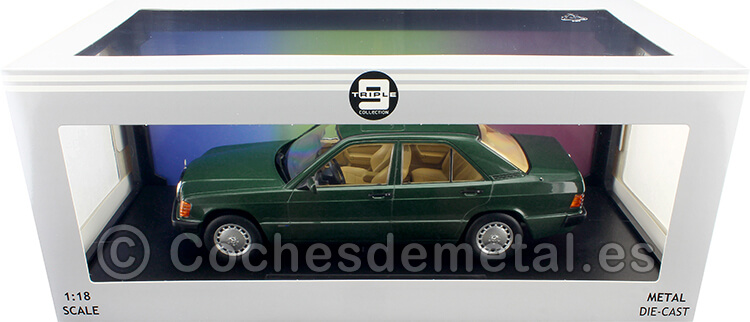 1993 Mercedes-Benz 190E 2.3 Sportline W201 Verde Malaquita Metalizado 1:18 Triple-9 1800311