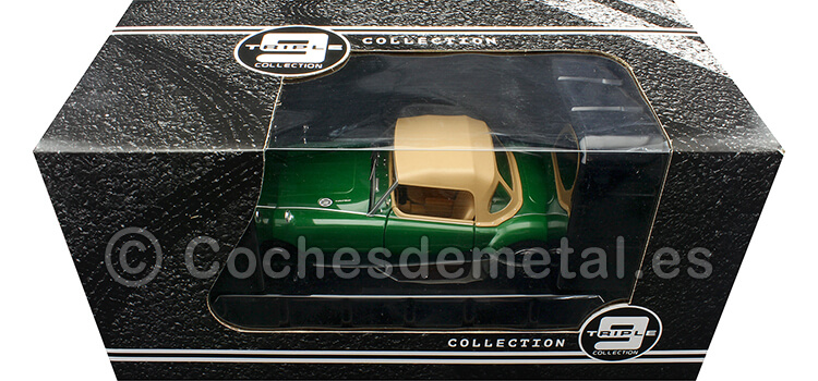 1959 MGA MKI Twin Cam Closed Soft Verde Racing 1:18 Triple-9 1800165