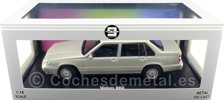 1996 Volvo 960 Gris Metalizado 1:18 Triple-9 1800301