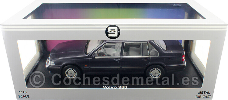 1996 Volvo 960 Berenjena Metalizado 1:18 Triple-9 1800303