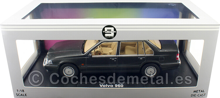 1996 Volvo 960 Gris Oscuro Metalizado 1:18 Triple-9 1800304