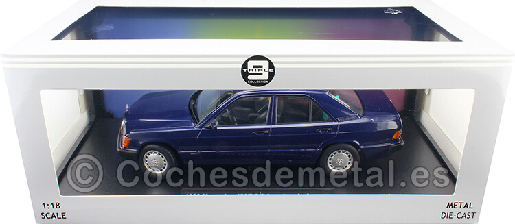 1993 Mercedes-Benz 190E 2.3 Avantgarde W201 Azul Metalizado 1:18 Triple-9 1800312