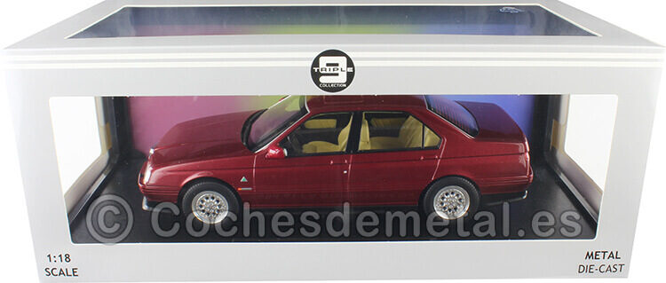 1994 Alfa Romeo 164 Q4 Rojo Proteo Metalizado 1:18 Triple-9 1800324