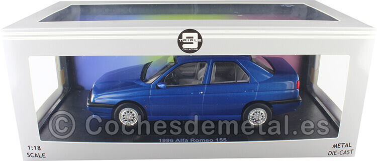 1996 Alfa Romeo 155 Azul Norte Metalizado 1:18 Triple-9 1800382