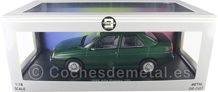 1996 Alfa Romeo 155 Verde Metalizado 1:18 Triple-9 1800383