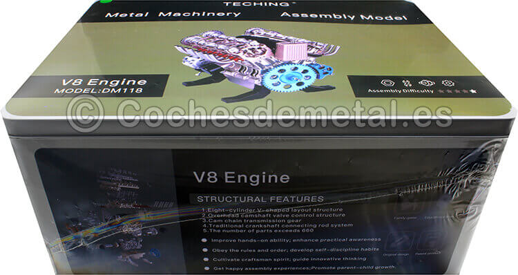 Kit de Montaje de Motor V8 de Cuatro Tiempos Teching DM118