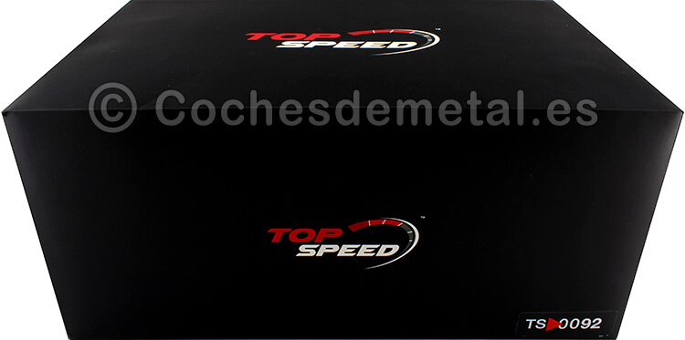 2017 Ford GT Negro Mate/Naranja Competición 1:18 TopSpeed TS0092