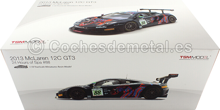 2013 McLaren MP4-12C GT3 Nº88 Barff/Goodwin/Senna 24h Spa 1:18 True Scale TSM141823R