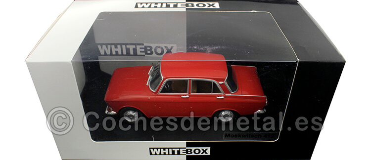 1967 Moskwitch 412 Rojo 1:24 WhiteBox 124073