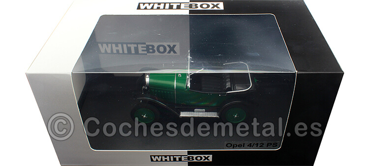 1924 Opel 4/12 PS Laubfrosch Verde Oscuro 1:24 WhiteBox 124100