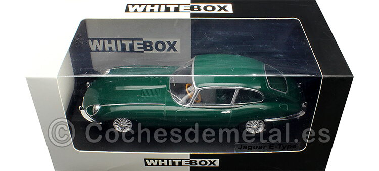 1964 Jaguar E-Type Coupé Deportivo Zapatilla Verde Inglés 1:24 WhiteBox 124149