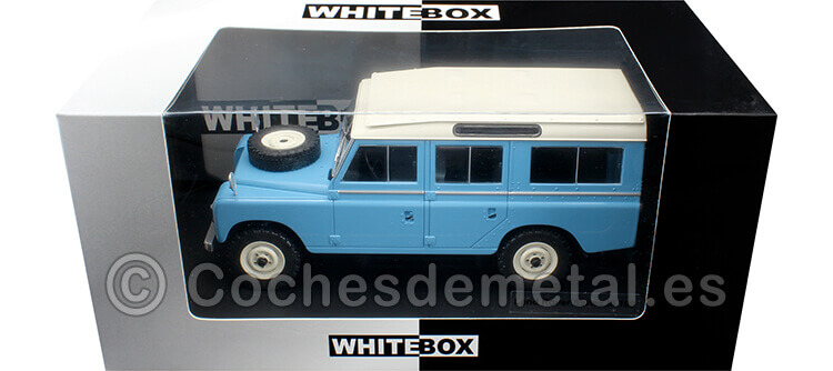 1958 Land Rover Series III 109 Azul Claro 124 WhiteBox 124150