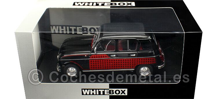 1964 Renault 4L Parisienne Negro/Rojo 1:24 WhiteBox 124151