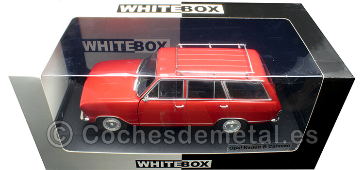 1965 Opel Kadett B Caravan Rojo 1:24 WhiteBox 124193-O