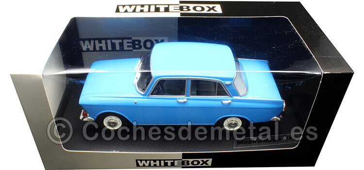 1970 Moskwitsch 412 Azul Claro 1:24 WhiteBox 124196