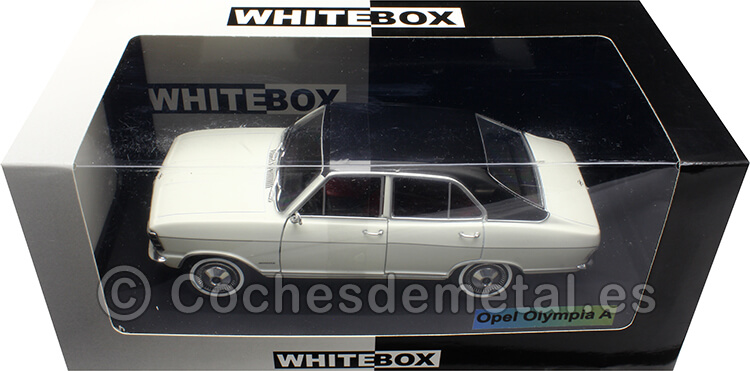 1967 Opel Olympia A Blanco/Negro 1:24 WhiteBox 124200-O