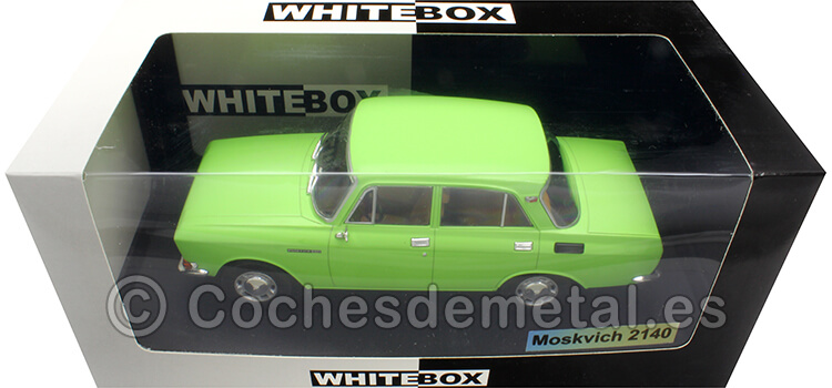 1975 Moskwitsch 2140 Verde Claro 1:24 WhiteBox 124203