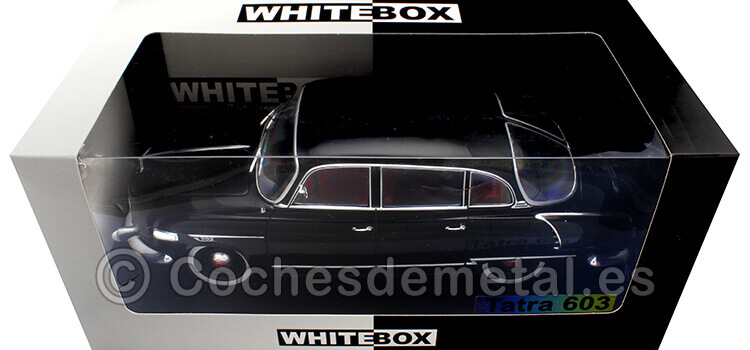 1956 Tatra 603 Negro 1:24 WhiteBox 124215