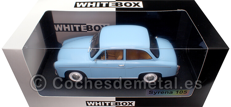 1975 Syrena 105 Azul Claro 1:24 WhiteBox 124218
