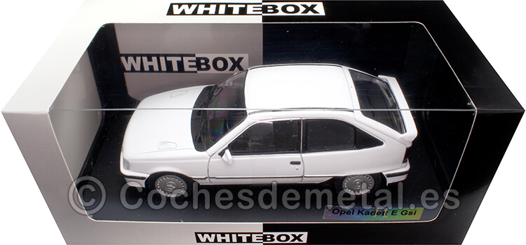 1985 Opel Kadett E GSI 3 Puertas Blanco 1:24 WhiteBox 124221-O
