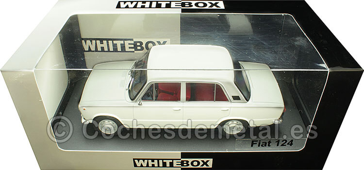 1970 Fiat 124 (Seat 124) Blanco1:24 WhiteBox 124230