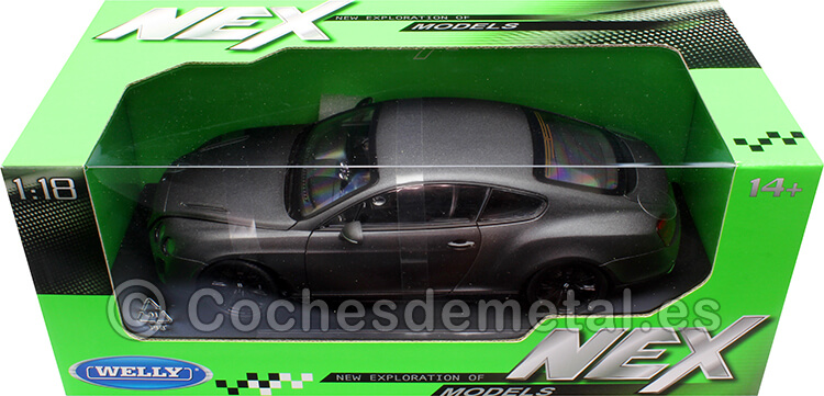 2010 Bentley Continental Supersport Coupe Gris Mate 1:18 Welly 18038