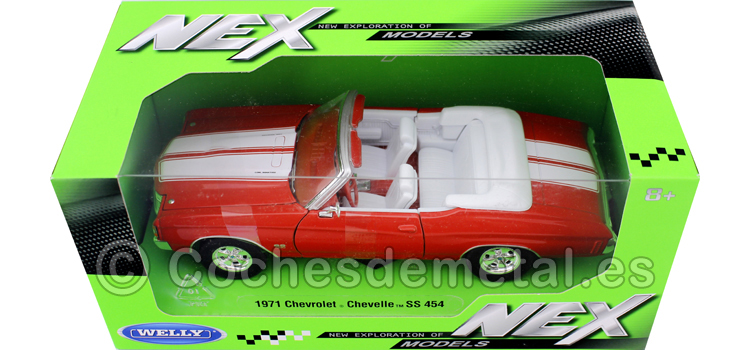 1971 Chevrolet Chevelle SS 454 Convertible Orange 1:24 Welly 22089