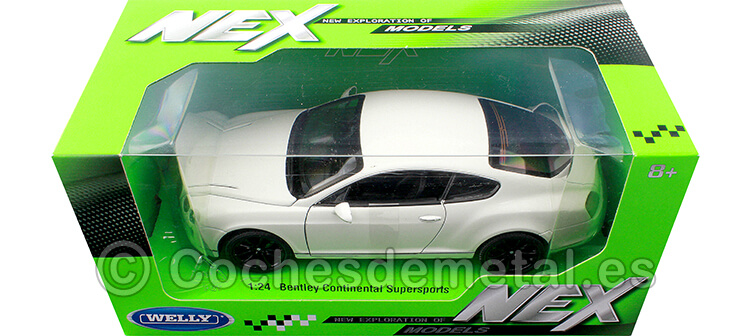 2011 Bentley Continental Supersports Blanco 1:24 Welly 24018