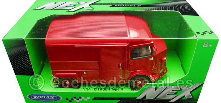 1969 Citroen Type HY Rojo 1:24 Welly 24019