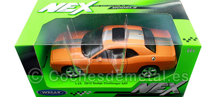 2012 Dodge Challenger SRT Naranja 1:24 Welly 24049