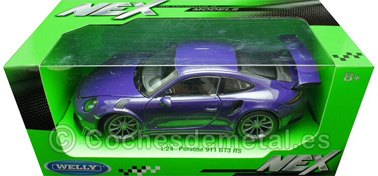 2023 Porsche 911 (992) GT3 Morado 1:24 Welly 24080