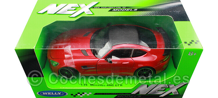 2015 Mercedes-Benz AMG GT R Coupe (C190) Rojo Metalizado 1:24 Welly 24081